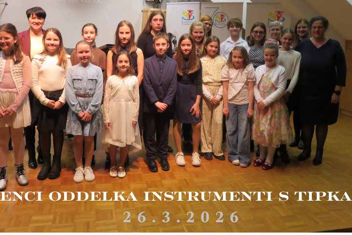 Nastop učencev oddelka instrumenti s tipkami